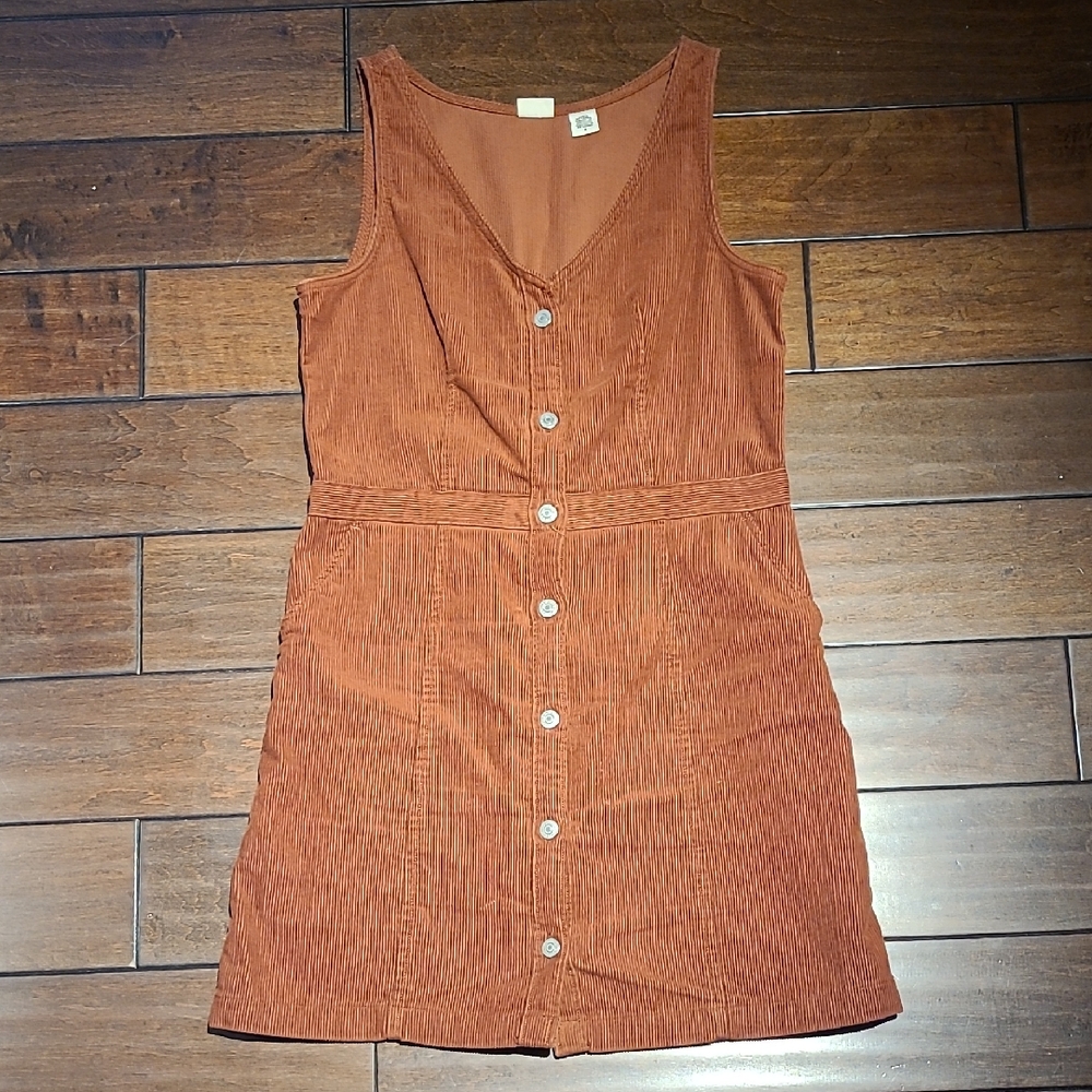 Levi's Rust Corduroy Buttoned Dress